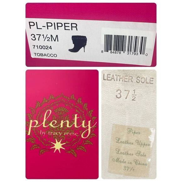 Tracy Reese Piper Brown Suede Ankle Boots 7.5 - Picture 8 of 13